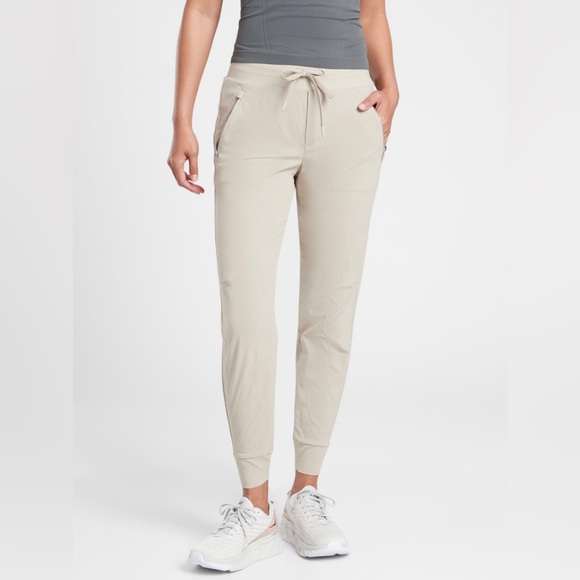 Athleta Trekkie Jogger Pants wheat 8 - Picture 2 of 7